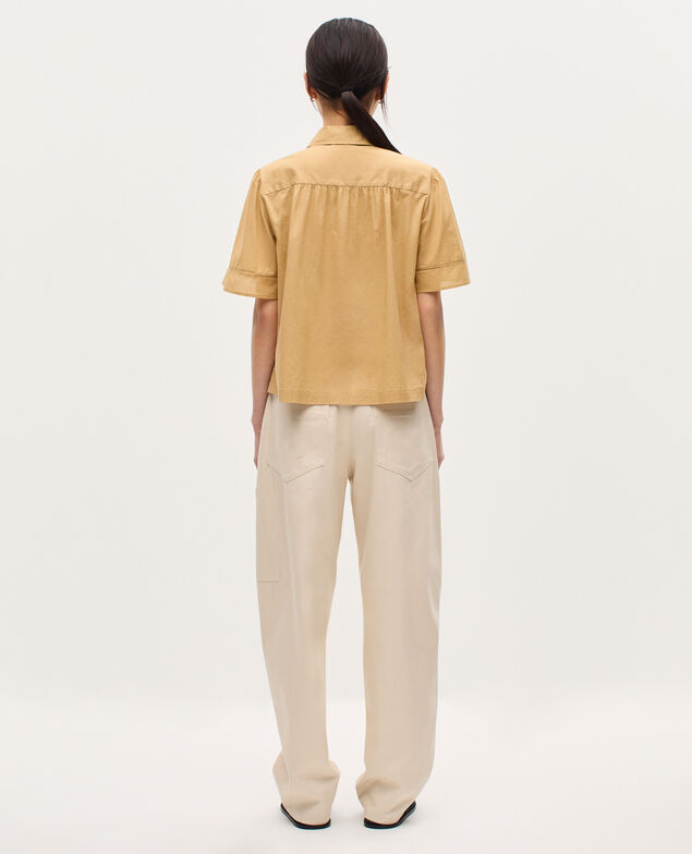 Bluse aus Baumwoll-Voile K320 prairie sand