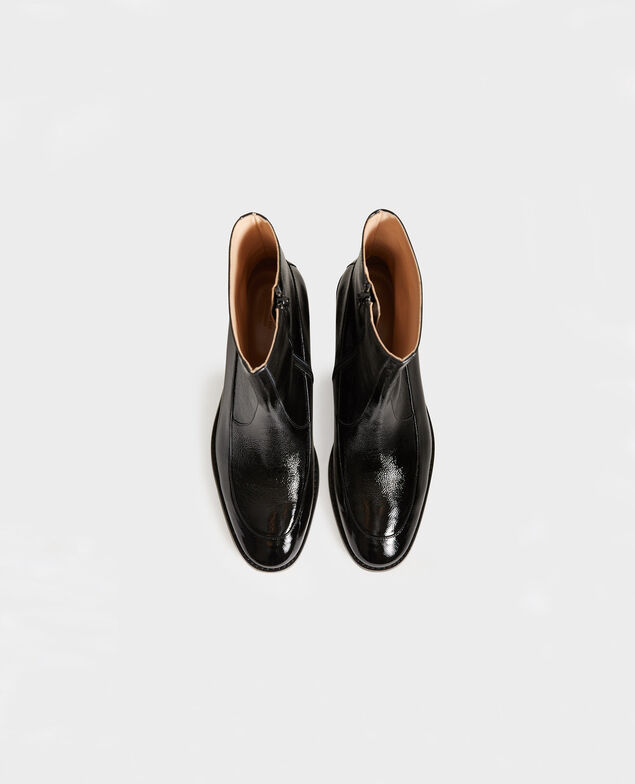  Enge Boots aus Leder Black beauty