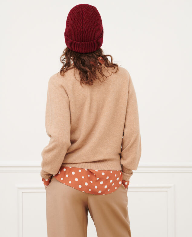 Pullover mit Rundhalsausschnitt aus Kaschmir 8803 32 beige