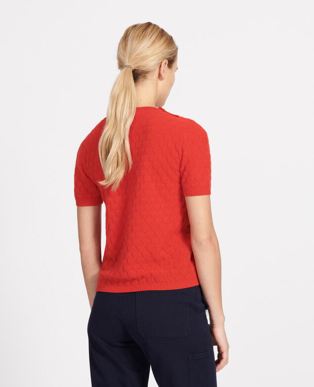 Pullover mit Rundhalsausschnitt, 100 % Kaschmir Fiery red