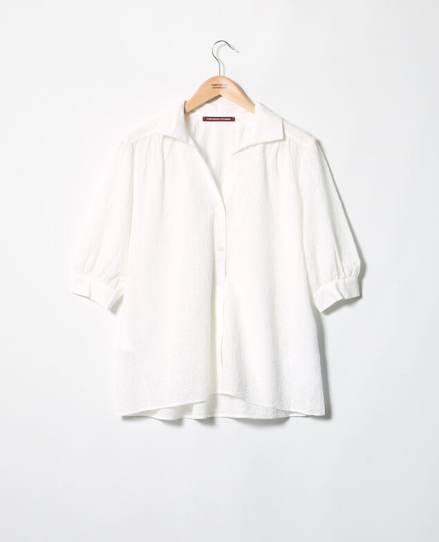 Chemise en coton brodé Off white