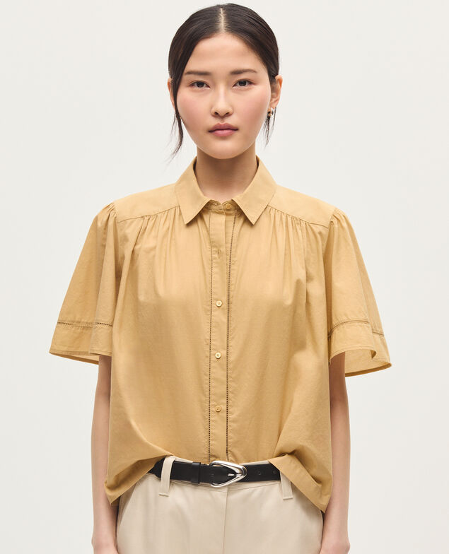 Bluse aus Baumwoll-Voile K320 prairie sand