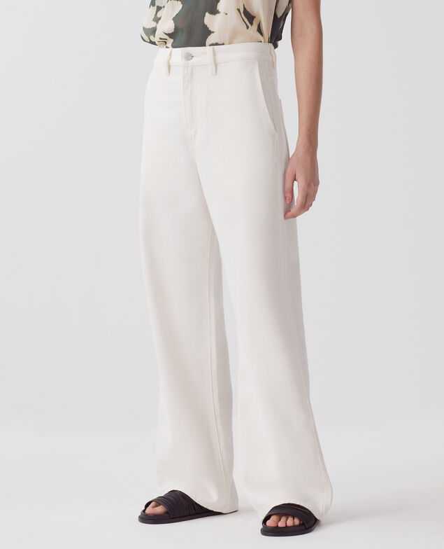 BLANDINE - Gerade Hose H003 white