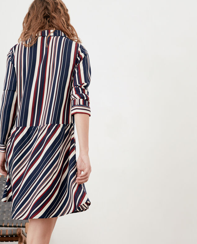 Gestreiftes Kleid Stripes marine/devil