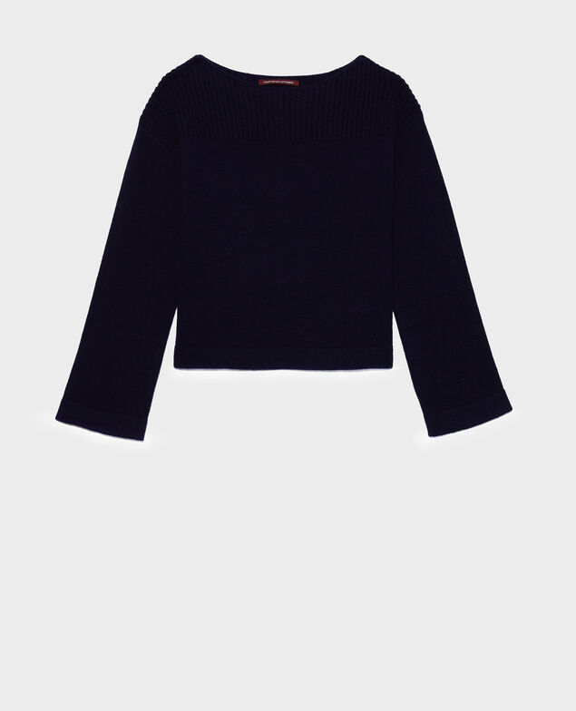 Pullover aus Wolle und Kaschmir Maritime blue