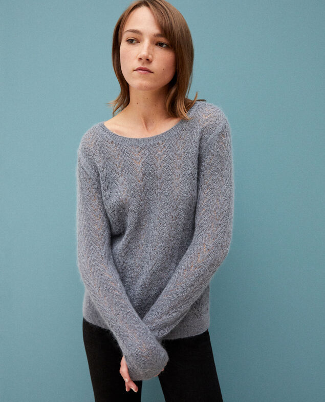 Pullover mit Mohair und Lurex Quiet shade