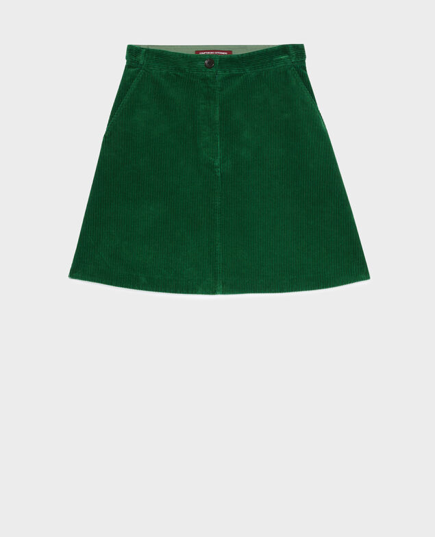 Kurzer Cordrock A554 green