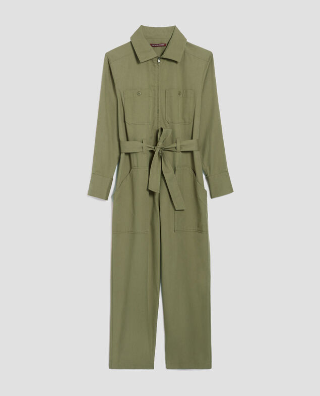 Cargo-Jumpsuit mit Reißverschluss I560 covert green