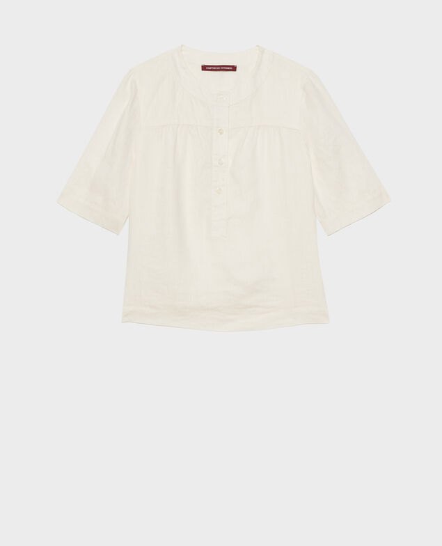Bluse aus Leinen Gardenia