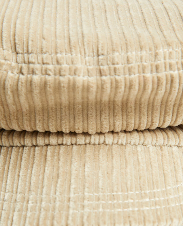 Kappe aus Cord Light taupe