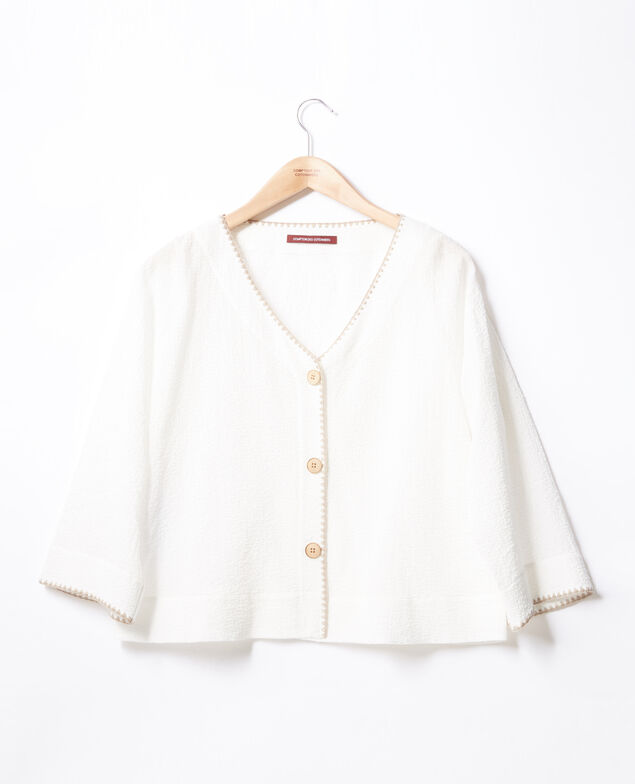 2-in-1-Teil: Jacke oder Casual Top Kaolin