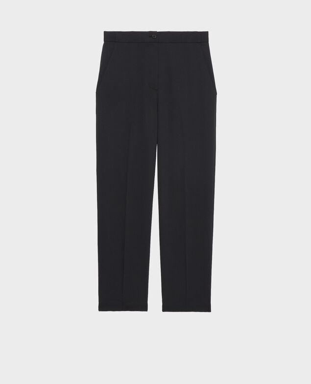 MARGUERITE - Zigarettenhose Black beauty