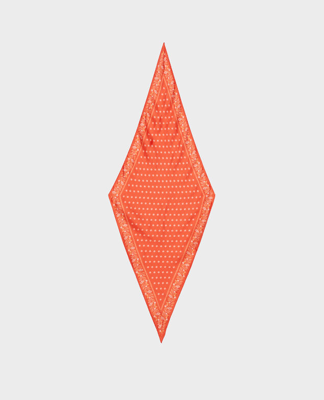 Seidentuch in Rautenform Spicy orange