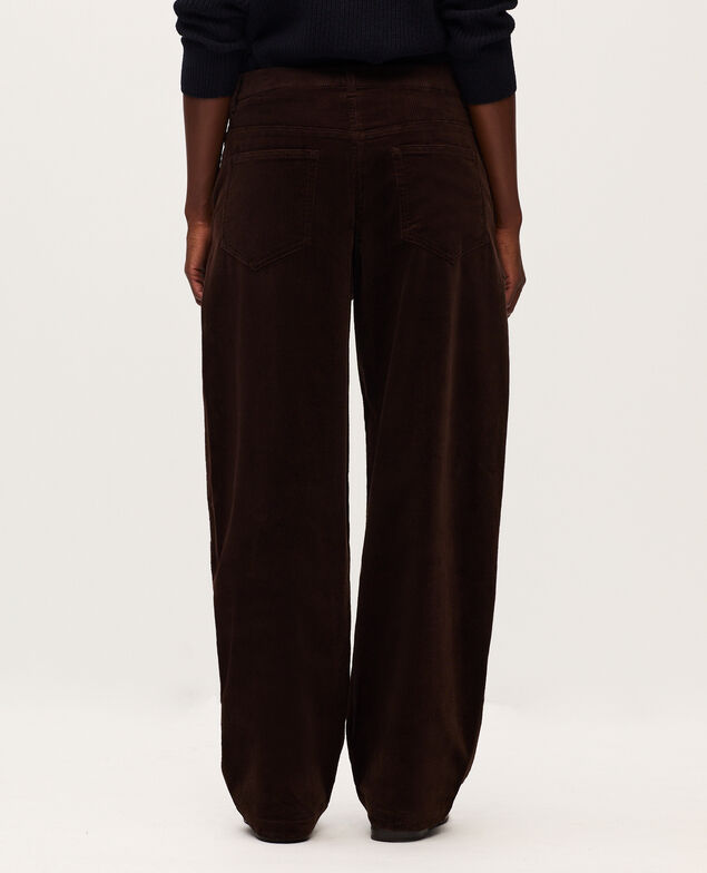 Barrel Cordhose U380 dark brown