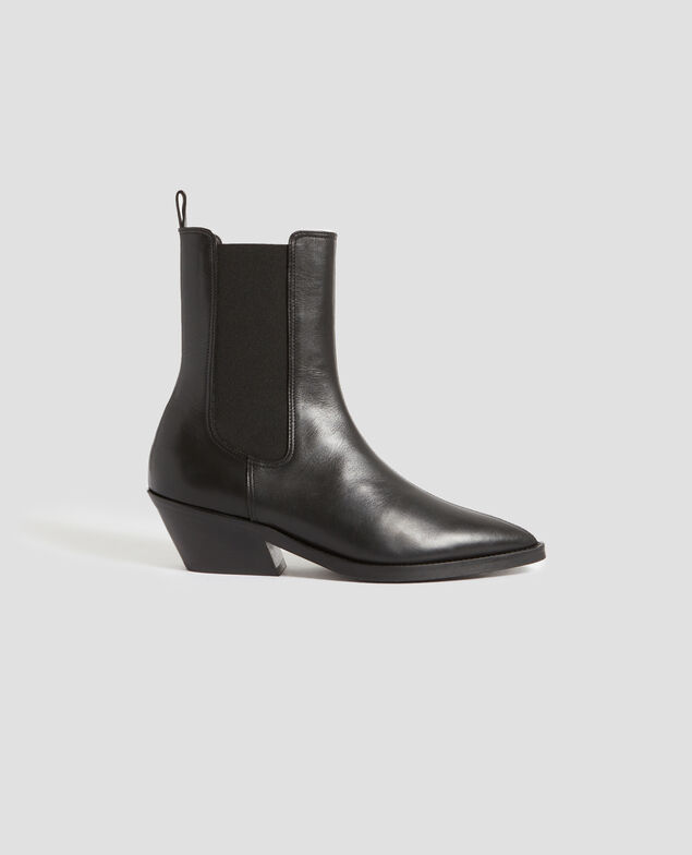 Boots aus Leder H092 black