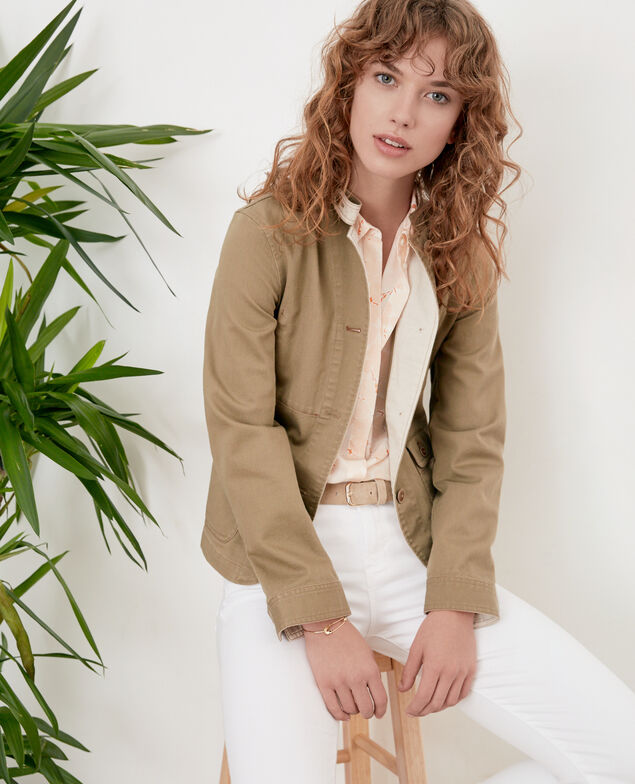 Jacke mit Mao-Kragen Mastic