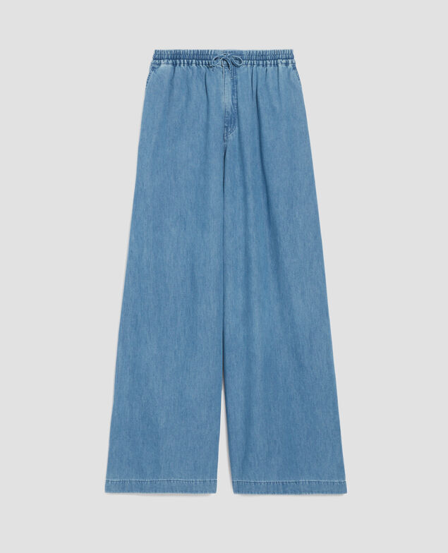 Weite Hose aus Baumwolle J630 blue wash