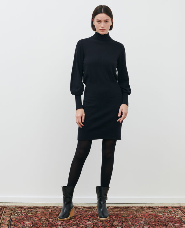 Pulloverkleid aus Kaschmir Black beauty