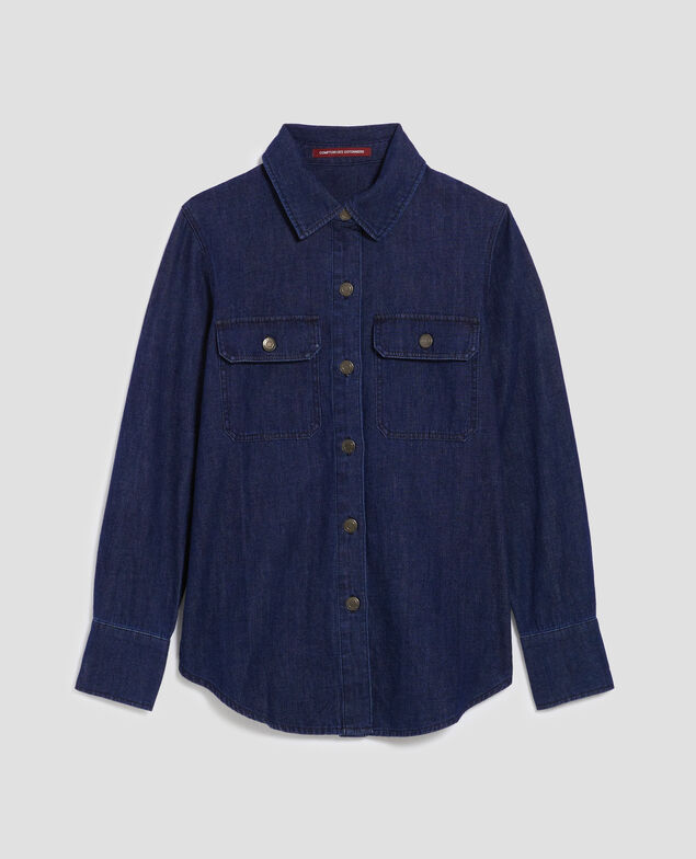 Bluse aus Baumwoll-Denim H680 rinse