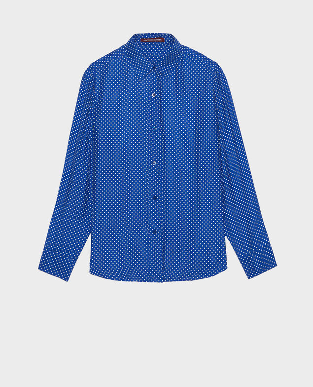 Gepunktete Seidenbluse Little pois surf the web