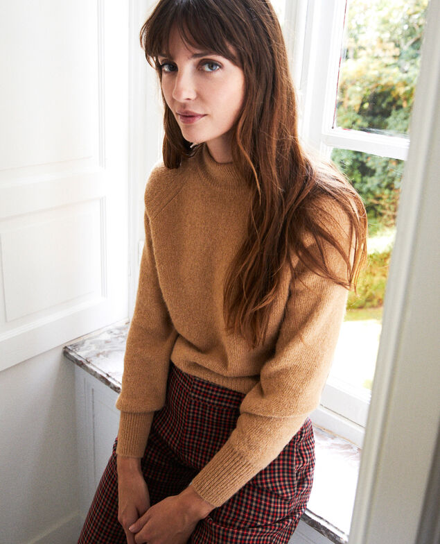 Pullover mit Stehkragen Iced coffee