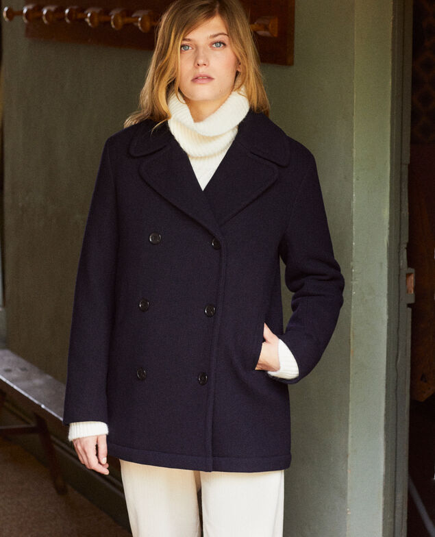 Caban mit doppelter Knopfleiste Dark navy