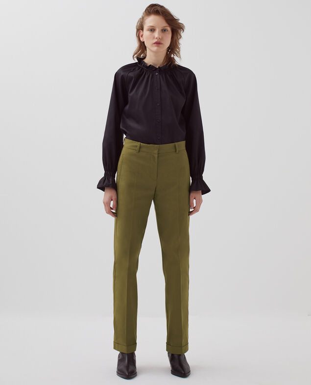 COLETTE – Hose mit geradem Bein H570 military olive