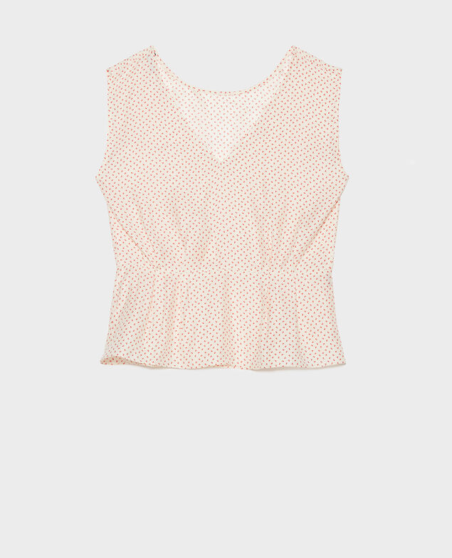 Seidenbluse Memphis buttercream