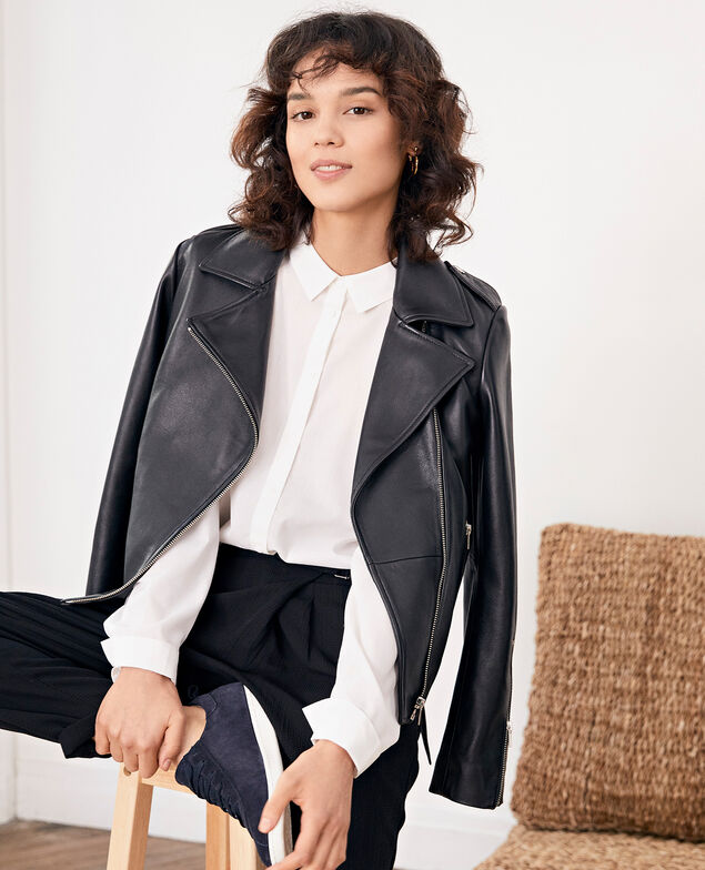 Lederjacke Noir