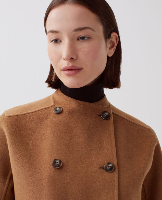 Kurze, doppelseitige Jacke I340 toasted coconut