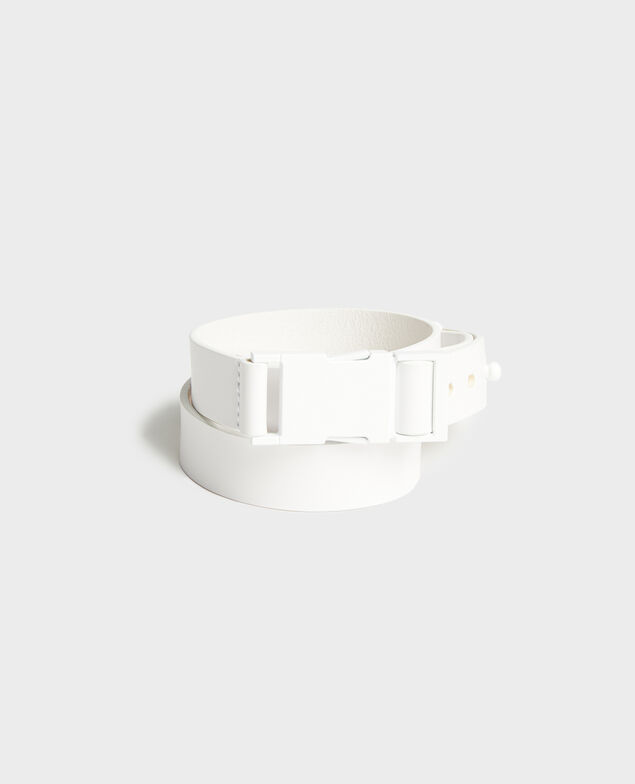 Ledergürtel Optical white