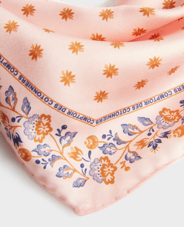 Seidentuch in Rautenform Seashell pink