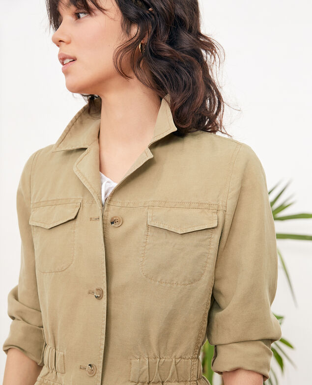 Tropenjacke mit Leinen Mastic