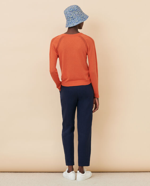 Pullover aus Seidengemisch 21 light orange