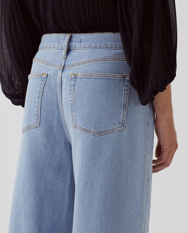EMY - Cropped Jeans mit weitem Bein H621 light wash