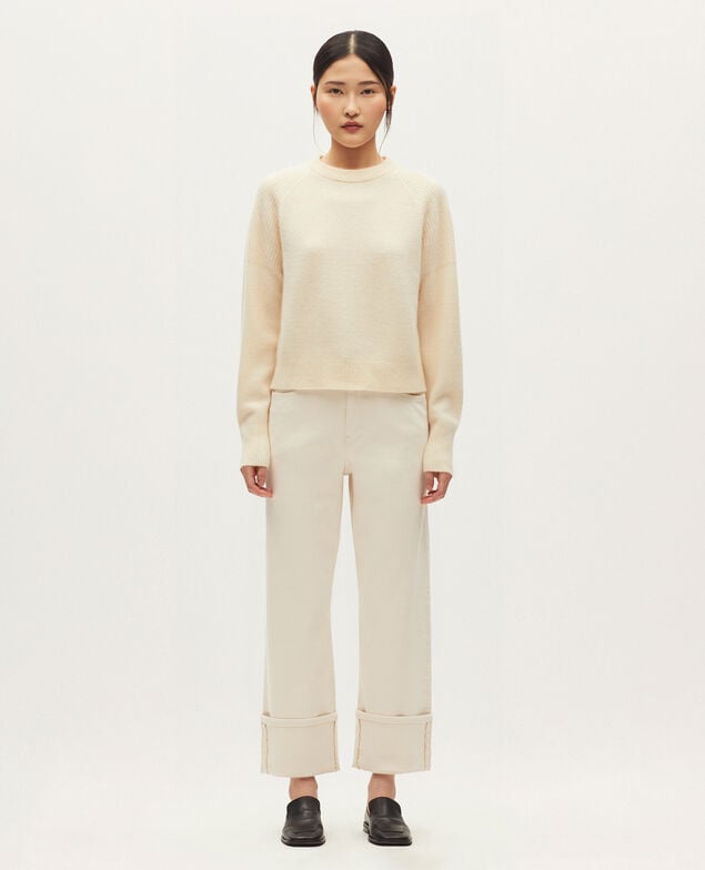 Pullover aus Kaschmir K300 ecru beige