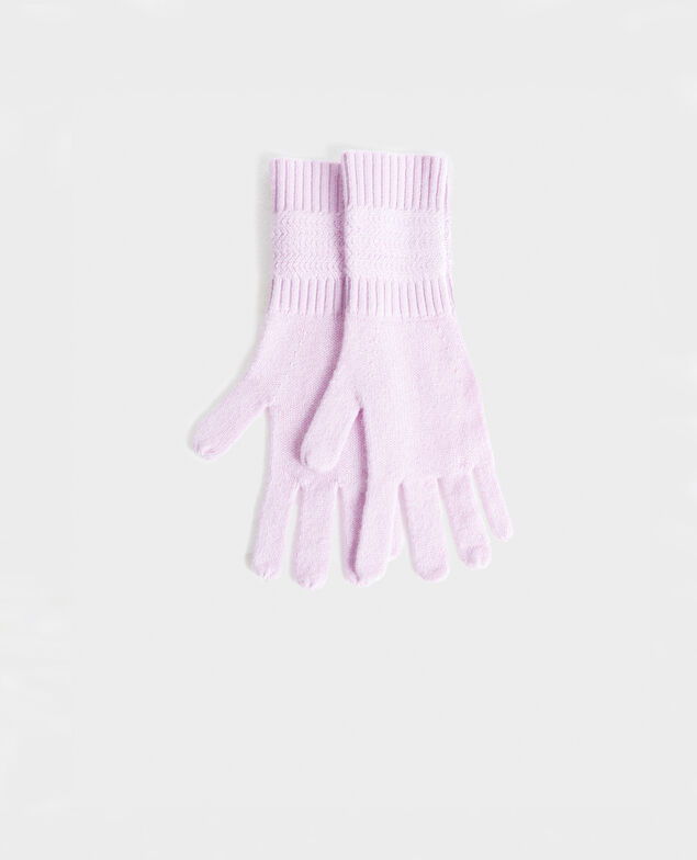 Handschuhe aus Kaschmir Pastel lilac