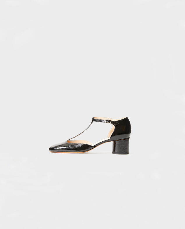 Salome-Schuhe aus Lackleder  Black beauty