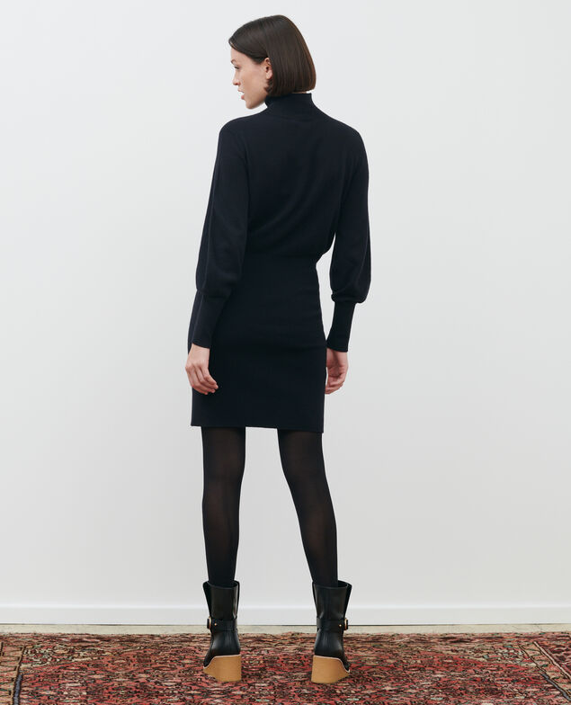 Pulloverkleid aus Kaschmir Black beauty