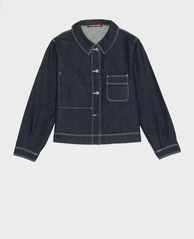 Kurze Denimjacke Denim rinse