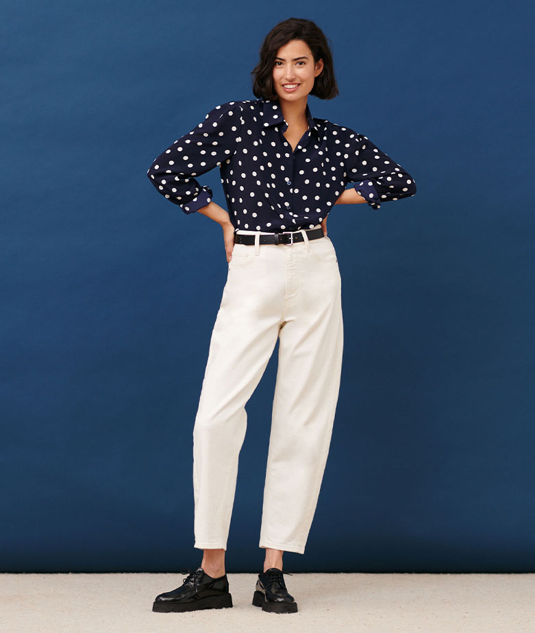 Jeans-Frau