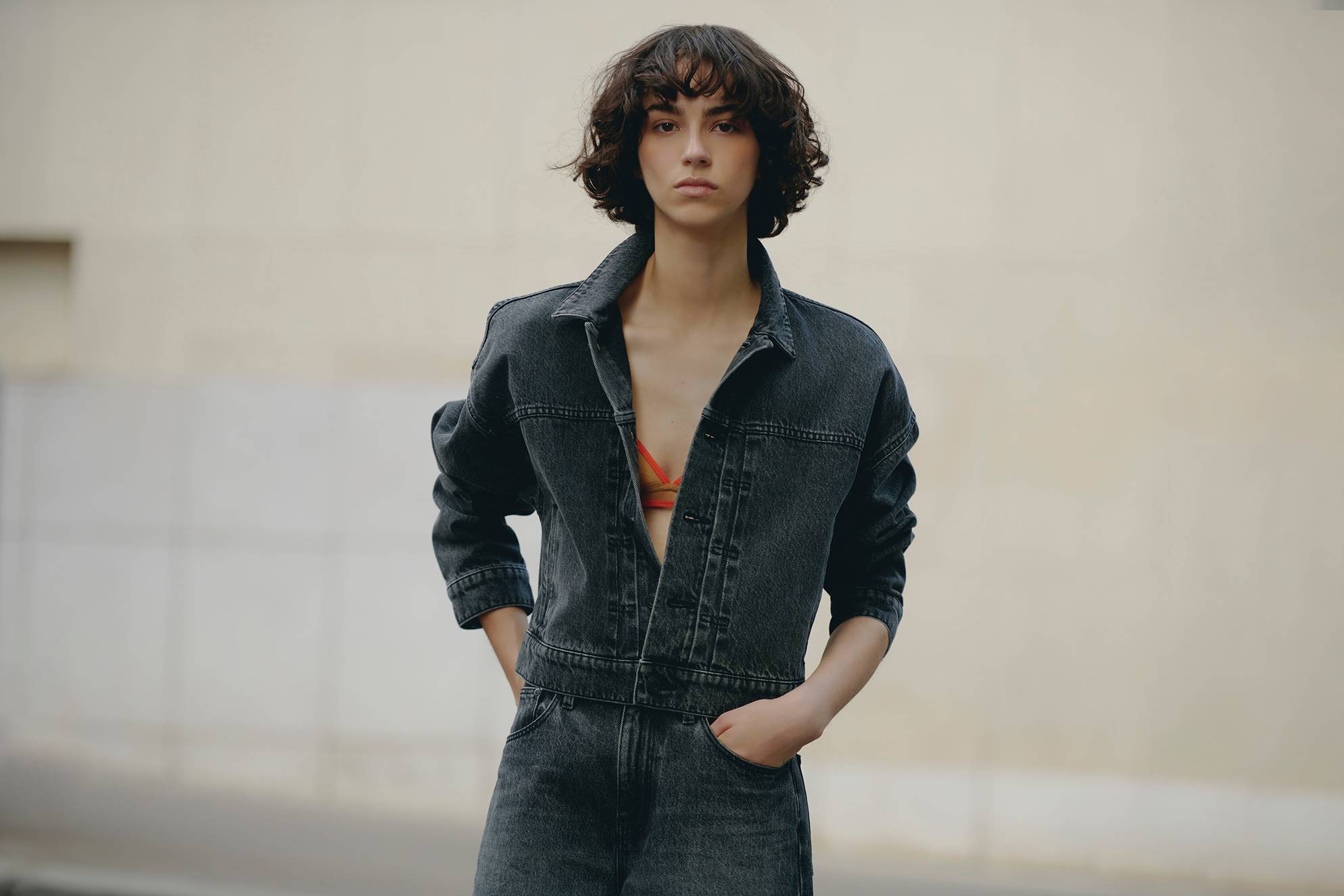 Modèle en denim