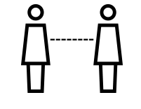 Abstand zueinander halten
