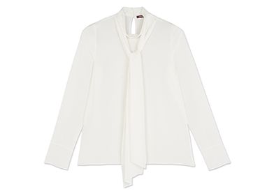 Comptoir des cotonniers Blouse en soie avec lavallière