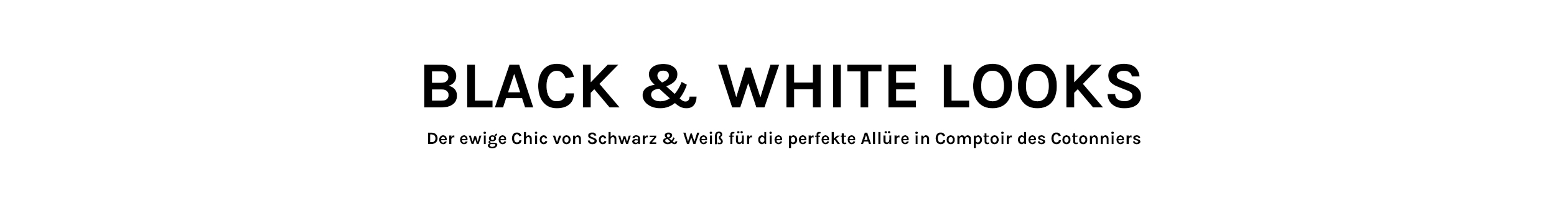 Black & White Looks
